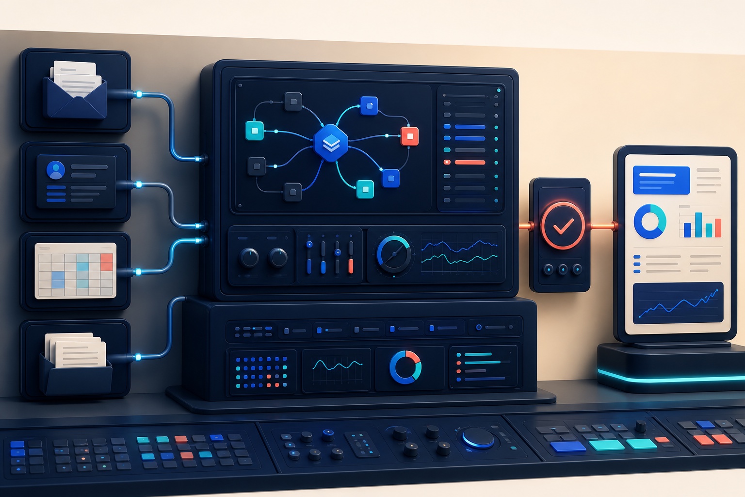 Managed Agent Systems: A configured agent workflow built around a real company process and approval structure.